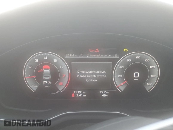 2023 Audi A5 S line Premium Plus z VIN WAUTAAF55PA022631, wystawiony jako Copart lot #44310295 z przebiegiem 15 391 mil mil oraz Szkoda całkowita • Salvage title. Historia ofert i sprzedaży dostępna na DreamBid. Obrazek 9.
