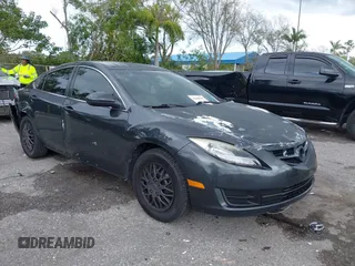 2012 Mazda 6 i Sport with VIN 1YVHZ8BH3C5M31864, listed as a IAAI auction lot 41668030 with 177,438 mi miles. Bid and sale history available at carsss.com. Image 1.