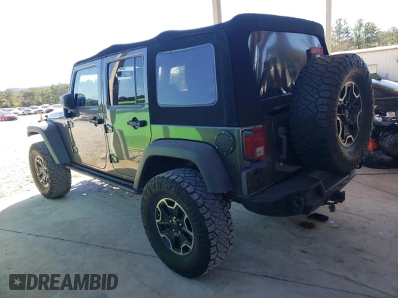 2016 Jeep Wrangler Unlimited Rubicon Hard Rock with VIN 1C4HJWFG7GL239318, listed as a Copart auction lot 76356734 with 121,442 mi miles and Salvage Title. Bid and sale history available at carsss.com. Image 2.