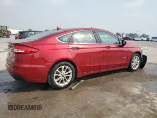 2019 Ford Fusion Hybrid SEL with VIN 3FA6P0MU9KR136851, listed as a Copart auction lot 51752575 with 104,637 mi miles and Salvage Title. Bid and sale history available at carsss.com. Image 3.