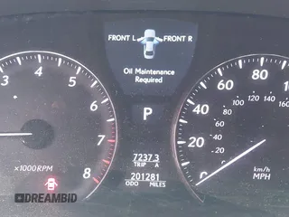 2007 Lexus LS with VIN JTHBL46F575048348, listed as a IAAI auction lot 42043015 with 201,281 mi miles. Bid and sale history available at carsss.com. Image 7.