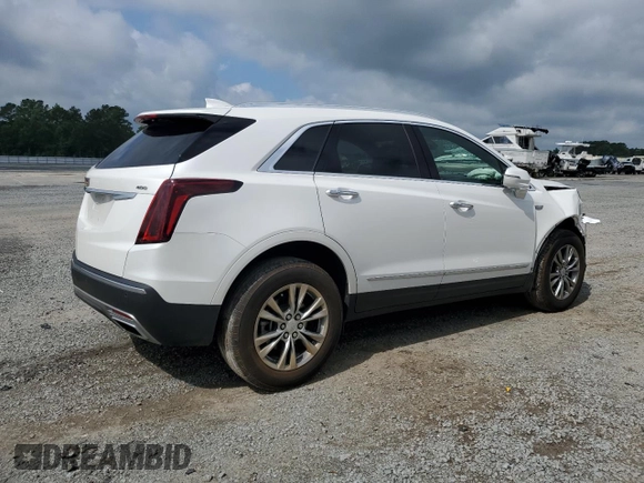 2021 Cadillac XT5 AWD Premium Luxury with VIN 1GYKNDRSXMZ103637, listed as a Copart auction lot 60472755 with 19,652 mi miles and Salvage title. Bid and sale history available at DreamBid. Image 3.
