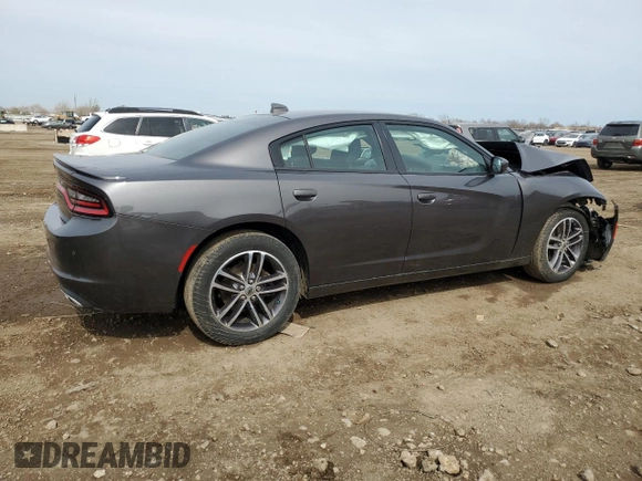 2019 Dodge Charger SXT with VIN 2C3CDXJG7KH545332, listed as a Copart auction lot 50178335 with 37,742 mi miles and Salvage Title. Bid and sale history available at DreamBid. Image 3.