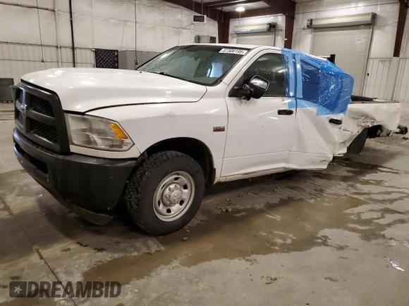 2014 Ram 2500 Tradesman with VIN 3C6TR4HT9EG307685, listed as a Copart auction lot 57306195 with 184,790 mi miles and Salvage title. Bid and sale history available at DreamBid. Image 1.