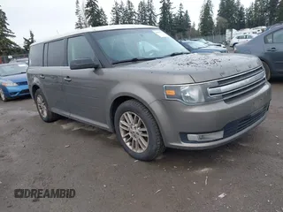 2013 Ford Flex SEL with VIN 2FMHK6C8XDBD28267, listed as a IAAI auction lot 41498787 with 129,105 mi miles. Bid and sale history available at carsss.com. Image 1.