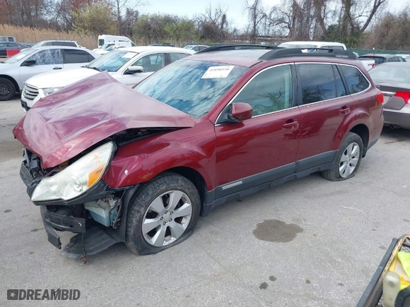 2011 Subaru Outback 2.5i Limited Pwr Moon with VIN 4S4BRBKC7B3345296, listed as a IAAI auction lot 41890558 with 181,649 mi miles. Bid and sale history available at carsss.com. Image 2.