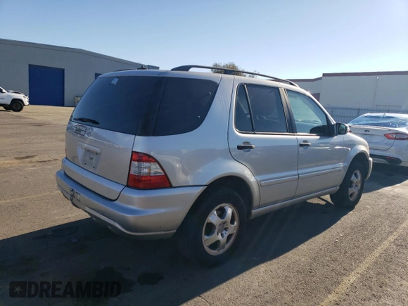 2002 Mercedes-Benz M-Class with VIN 4JGAB54E62A297849, listed as a Copart auction lot 83912114 with 240,479 mi miles and Salvage Title. Bid and sale history available at carsss.com. Image 3.