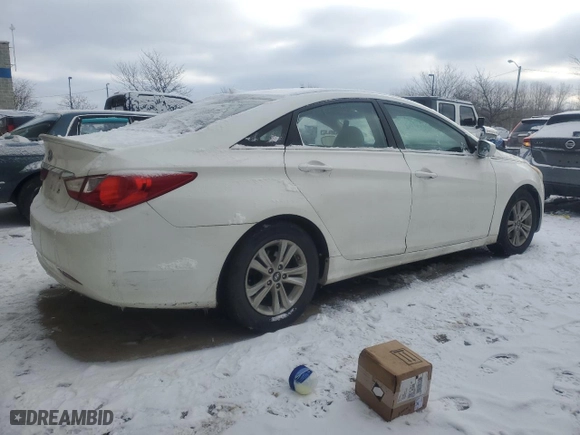 2013 Hyundai Sonata GLS with VIN 5NPEB4AC8DH511111, listed as a Copart auction lot 46241275 with 124,868 mi miles and Salvage Title. Bid and sale history available at carsss.com. Image 3.