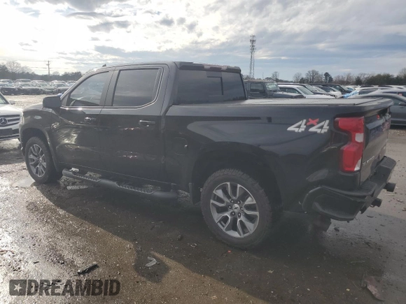 2021 Chevrolet Silverado 1500 RST with VIN 1GCUYEEL8MZ225519, listed as a Copart auction lot 43184385 with 71,378 mi miles and Salvage Title. Bid and sale history available at carsss.com. Image 2.