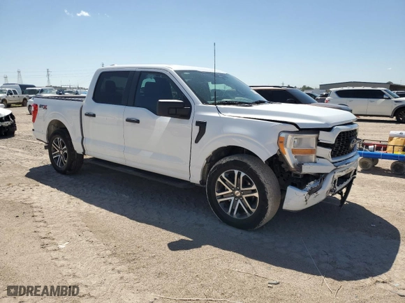 2023 Ford F-150 XL with VIN 1FTEW1CP9PKE21958, listed as a Copart auction lot 52130635 with 45,640 mi miles and Salvage Title. Bid and sale history available at carsss.com. Image 4.