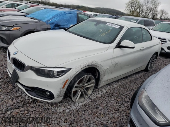 2018 BMW 4 Series 430i with VIN WBA4Z1C58JEC70294, listed as a Copart auction lot 54255215 with 31,515 mi miles and Clean Title. Bid and sale history available at carsss.com. Image 1.