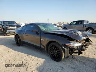 2023 Ford Mustang GT with VIN 1FA6P8CF8P5302384, listed as a Copart auction lot 45262815 with 0 mi miles and Salvage Title. Bid and sale history available at carsss.com. Image 4.