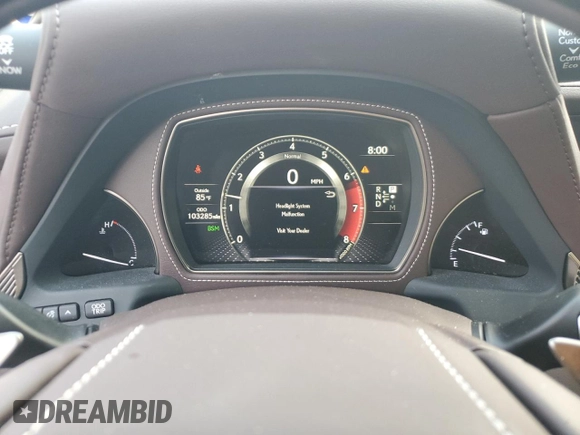2018 Lexus LS with VIN JTHB51FF3J5002758, listed as a Copart auction lot 66185614 with 103,285 mi miles and Salvage Title. Bid and sale history available at carsss.com. Image 9.