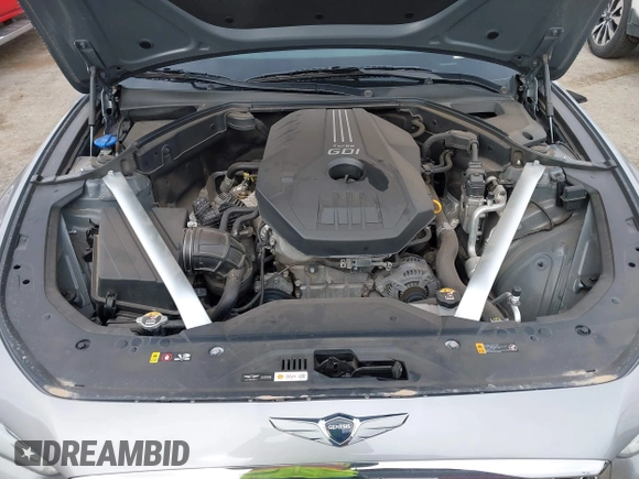 2021 Genesis G70 2.0T with VIN KMTG64LA9MU073635, listed as a IAAI auction lot 41829019 with 47,186 mi miles and . Bid and sale history available at DreamBid. Image 10.