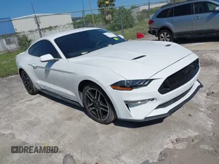 2021 Ford Mustang EcoBoost with VIN 1FA6P8TH6M5115299, listed as a IAAI auction lot 41972638 with 43,188 mi miles. Bid and sale history available at carsss.com. Image 1.