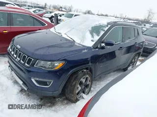 2021 Jeep Compass Limited with VIN 3C4NJDCB3MT594308, listed as a IAAI auction lot 41260655 with 79,990 mi miles and . Bid and sale history available at DreamBid. Image 18.