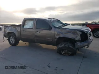 2013 GMC Sierra 1500 SLE with VIN 3GTP1VE07DG163585, listed as a Copart auction lot 55132615 with Not provided miles and Salvage title. Bid and sale history available at DreamBid. Image 4.