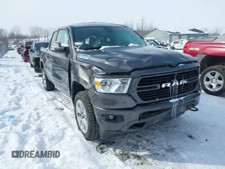 2019 Ram 1500 Big Horn/Lone Star with VIN 1C6RRFFG3KN674435, listed as a IAAI auction lot 41618523 with 89,983 mi miles. Bid and sale history available at carsss.com. Image 1.