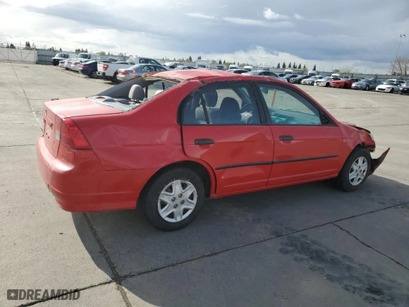 2005 Honda Civic Sdn VP with VIN 1HGES16335L027501, listed as a Copart auction lot 51540145 with 197,742 mi miles and Salvage Title. Bid and sale history available at carsss.com. Image 3.