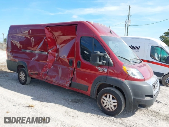 2022 Ram ProMaster Cargo with VIN 3C6MRVJG0NE120354, listed as a IAAI auction lot 41008181 with 175,919 mi miles and . Bid and sale history available at DreamBid. Image 6.