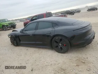2021 Porsche Taycan 4S with VIN WP0AB2Y1XMSA45564, listed as a Copart auction lot 82447814 with 29,098 mi miles and Salvage title. Bid and sale history available at DreamBid. Image 2.