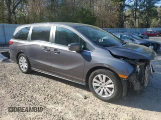 2019 Honda Odyssey LX with VIN 5FNRL6H25KB102017, listed as a Copart auction lot 50151955 with 83,145 mi miles and Salvage Title. Bid and sale history available at DreamBid. Image 4.