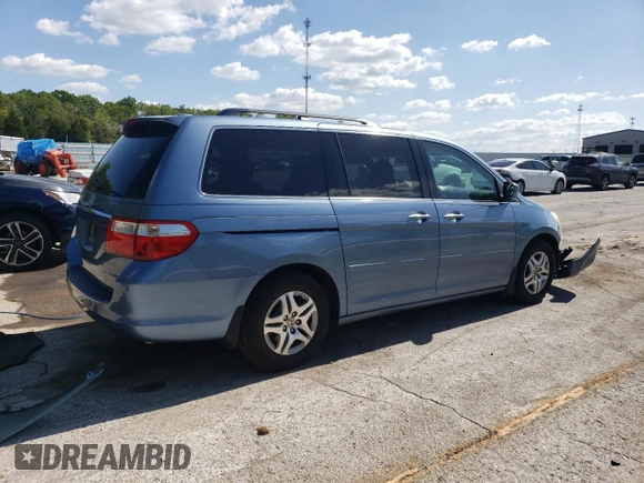 2006 Honda Odyssey Touring z VIN 5FNRL388X6B009356, wystawiony jako Copart lot #55991335 z przebiegiem 101 816 mil mil oraz Szkoda całkowita • Salvage title. Historia ofert i sprzedaży dostępna na DreamBid. Obrazek 3.