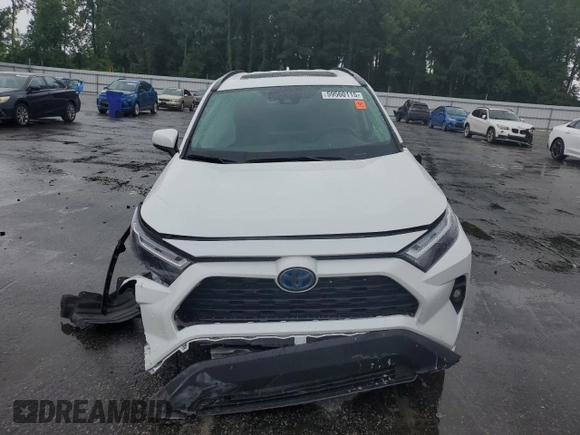 2024 Toyota RAV4 Hybrid XLE Premium with VIN 2T3B6RFV8RW074600, listed as a Copart auction lot 59560115 with 23,839 mi miles and Salvage title. Bid and sale history available at DreamBid. Image 5.