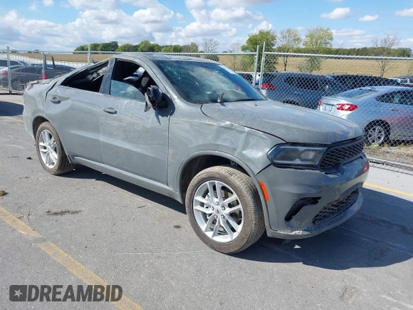 2023 Dodge Durango GT with VIN 1C4RDJDG5PC676848, listed as a IAAI auction lot 40427496 with 25,587 mi miles and . Bid and sale history available at DreamBid. Image 1.