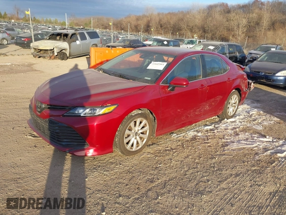 2020 Toyota Camry LE with VIN 4T1C11AK3LU988416, listed as a IAAI auction lot 41045964 with 353,601 mi miles. Bid and sale history available at carsss.com. Image 2.