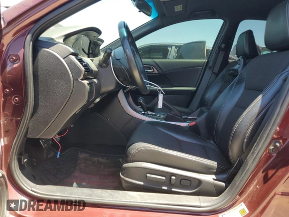 2016 Honda Accord Sport with VIN 1HGCR2F55GA051470, listed as a Copart auction lot 61557005 with 79,305 mi miles and Salvage title. Bid and sale history available at DreamBid. Image 7.