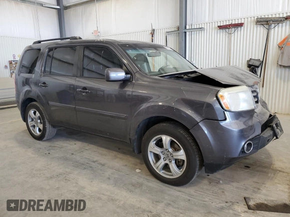 2015 Honda Pilot EX-L with VIN 5FNYF4H50FB044387, listed as a Copart auction lot 53312715 with 114,482 mi miles and Salvage Title. Bid and sale history available at carsss.com. Image 4.