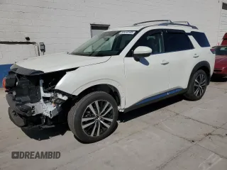 2024 Nissan Pathfinder Platinum with VIN 5N1DR3DJ0RC306862, listed as a Copart auction lot 63416195 with Not provided miles and Salvage title. Bid and sale history available at DreamBid. Image 1.