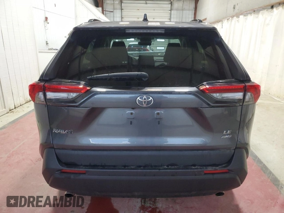 2021 Toyota RAV4 LE with VIN 2T3F1RFV4MC184294, listed as a Copart auction lot 52898685 with 49,955 mi miles and Salvage Title. Bid and sale history available at carsss.com. Image 6.