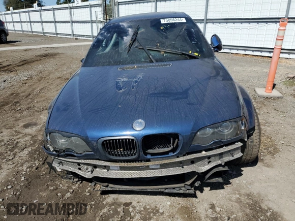 2003 BMW 3 Series M3 with VIN WBSBL93403JR23766, listed as a Copart auction lot 75096244 with 121,989 mi miles and Salvage title. Bid and sale history available at DreamBid. Image 5.