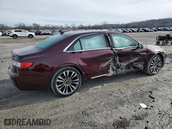 2019 Lincoln Continental Reserve with VIN 1LN6L9NC2K5602487, listed as a Copart auction lot 44539745 with 71,025 mi miles and Salvage Title. Bid and sale history available at DreamBid. Image 3.