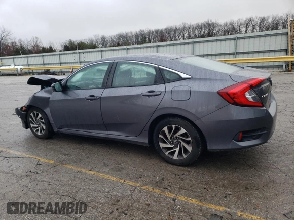 2016 Honda Civic Sedan EX with VIN 2HGFC2F81GH501304, listed as a Copart auction lot 44158875 with 0 mi miles and Salvage Title. Bid and sale history available at carsss.com. Image 2.