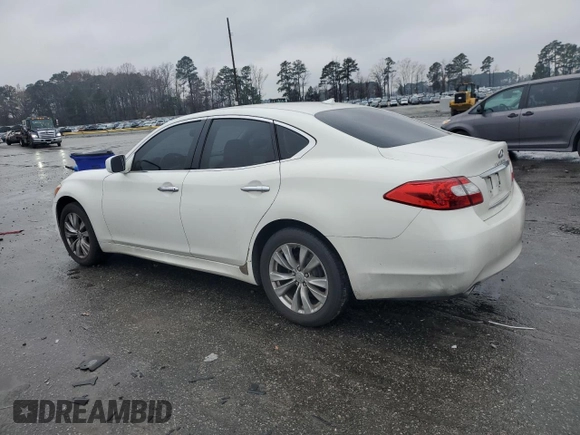 2011 Infiniti M37 with VIN JN1BY1AR0BM377303, listed as a Copart auction lot 86342264 with 131,984 mi miles and Salvage Title. Bid and sale history available at carsss.com. Image 2.