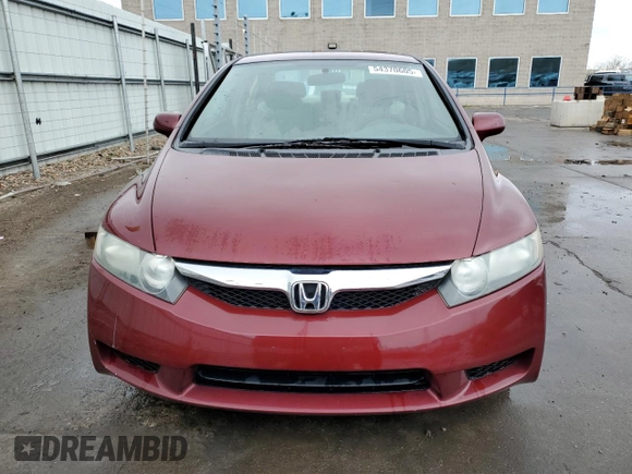 2009 Honda Civic LX z VIN 2HGFA16569H360450, wystawiony jako Copart lot #54370605 z przebiegiem 95 348 mil mil oraz Szkody całkowita. Historia ofert i sprzedaży dostępna na DreamBid. Obrazek 5.