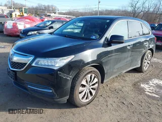 2015 Acura MDX Tech Pkg with VIN 5FRYD4H42FB031992, listed as a IAAI auction lot 41564215 with 125,042 mi miles. Bid and sale history available at carsss.com. Image 19.