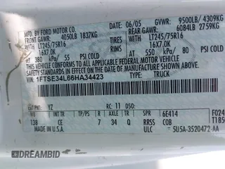 2006 Ford Econoline Cargo с VIN 1FTSE34L66HA34423, выставлен на аукционе IAAI как лот 42441829 с пробегом 305 406 миль миль и . История ставок и продаж доступна на DreamBid. Изображение 9.