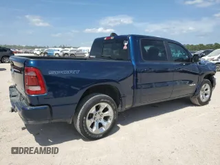 2022 Ram 1500 Big Horn with VIN 1C6SRFFT7NN457781, listed as a Copart auction lot 53821805 with 67,886 mi miles and Salvage Title. Bid and sale history available at carsss.com. Image 3.