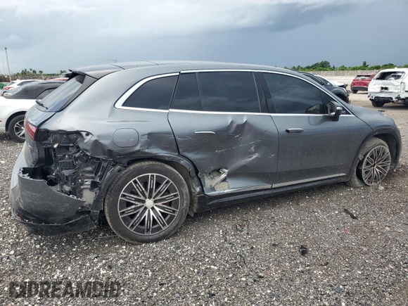 2023 Mercedes-Benz EQS with VIN 4JGDM4EB3PA002378, listed as a Copart auction lot 63728344 with 14,816 mi miles and Salvage Title. Bid and sale history available at carsss.com. Image 3.