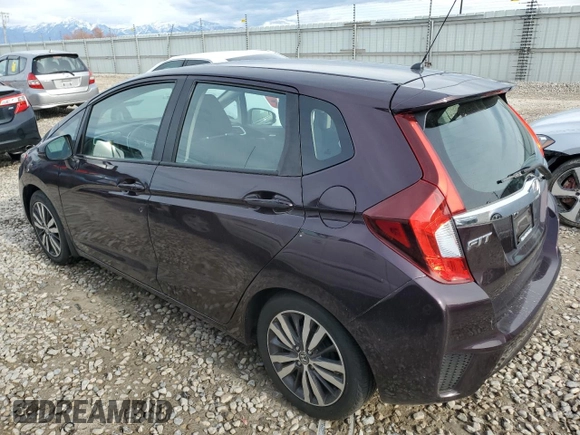 2015 Honda Fit EX-L with VIN 3HGGK5H86FM730356, listed as a Copart auction lot 55762815 with 37,141 mi miles and Salvage title. Bid and sale history available at DreamBid. Image 2.