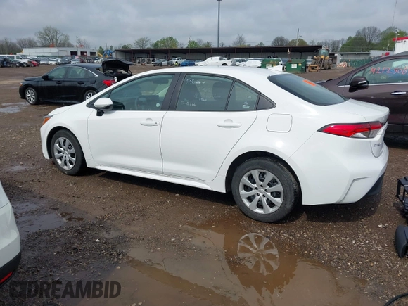 2024 Toyota Corolla LE with VIN 5YFB4MDE4RP128125, listed as a IAAI auction lot 42124073 with 27,446 mi miles and . Bid and sale history available at carsss.com. Image 3.