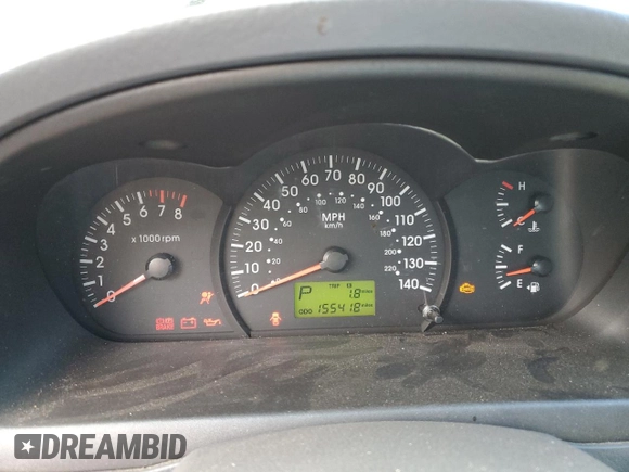 2006 Kia Spectra EX with VIN KNAFE121565332547, listed as a Copart auction lot 73562144 with 155,418 mi miles and Non Repairable. Bid and sale history available at carsss.com. Image 9.