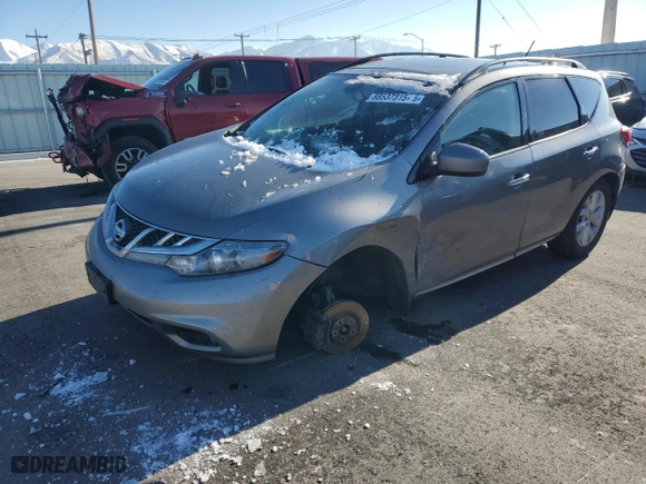 2012 Nissan Murano SV with VIN JN8AZ1MW5CW223073, listed as a Copart auction lot 88537315 with 207,908 mi miles and Salvage Title. Bid and sale history available at carsss.com. Image 1.