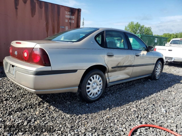 2003 Chevrolet Impala z VIN 2G1WF52E039366977, wystawiony jako Copart lot #56740555 z przebiegiem 130 629 mil mil oraz Szkoda całkowita • Salvage title. Historia ofert i sprzedaży dostępna na DreamBid. Obrazek 3.