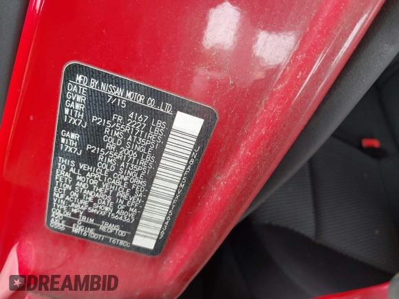 2015 Nissan Juke S with VIN JN8AF5MVXFT564367, listed as a IAAI auction lot 42217913 with 174,460 mi miles and . Bid and sale history available at carsss.com. Image 9.
