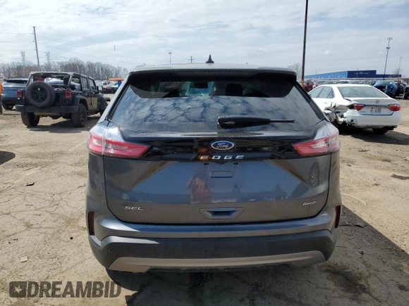 2023 Ford Edge SEL with VIN 2FMPK4J95PBA00531, listed as a Copart auction lot 50171345 with 24,838 mi miles and Clean Title. Bid and sale history available at carsss.com. Image 6.